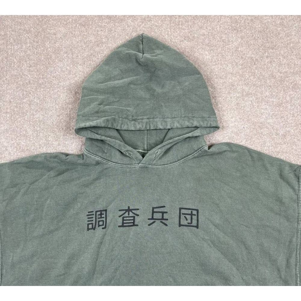 Attack On Titan Hoodie unisex Size Xs Green Pullover Sweater Ripple Junction Adu